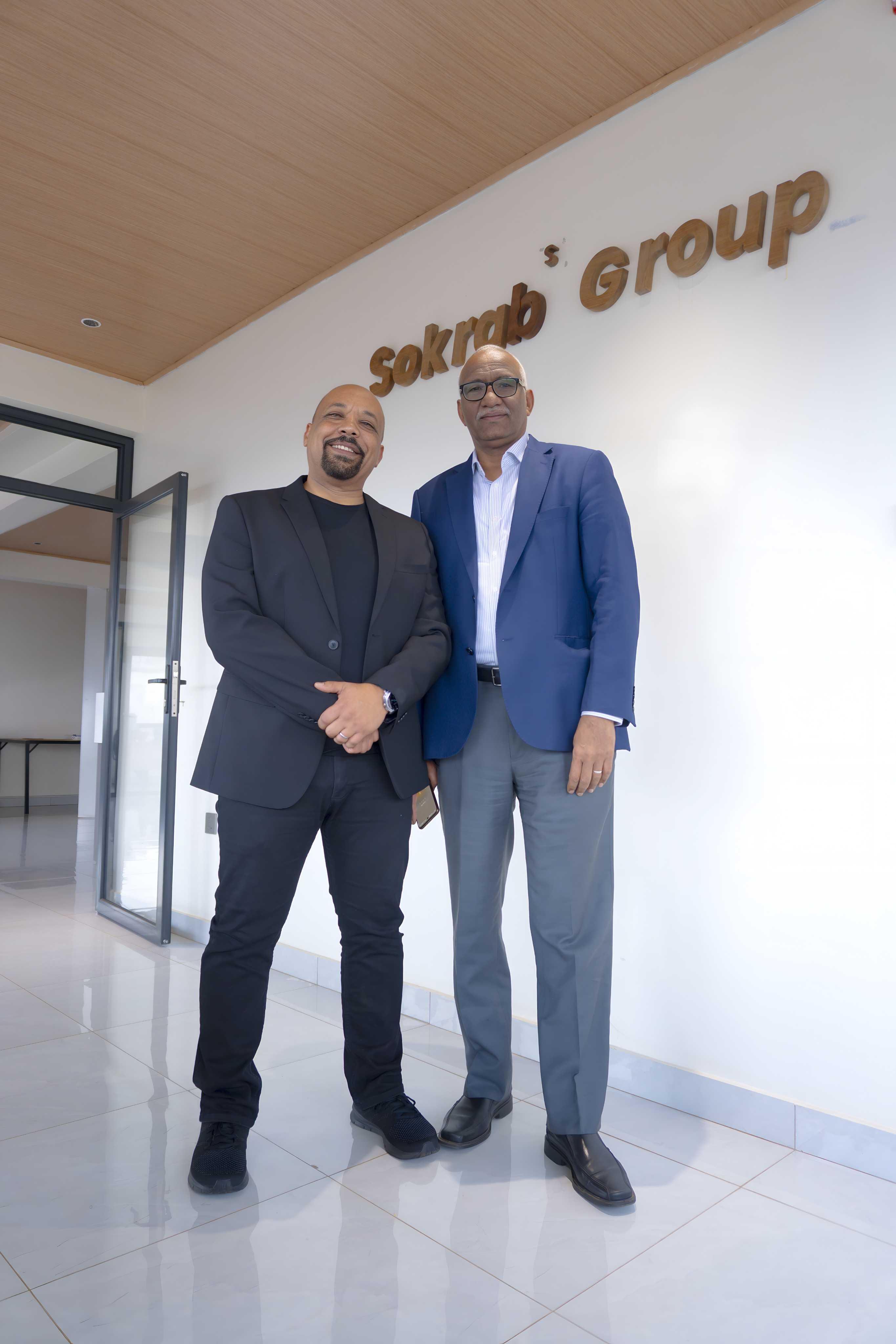 Mr Mansoor Sokrab President of the Sokrab Newtwork (right) with Mr Deeb managing director for Sokrab UK (left)
